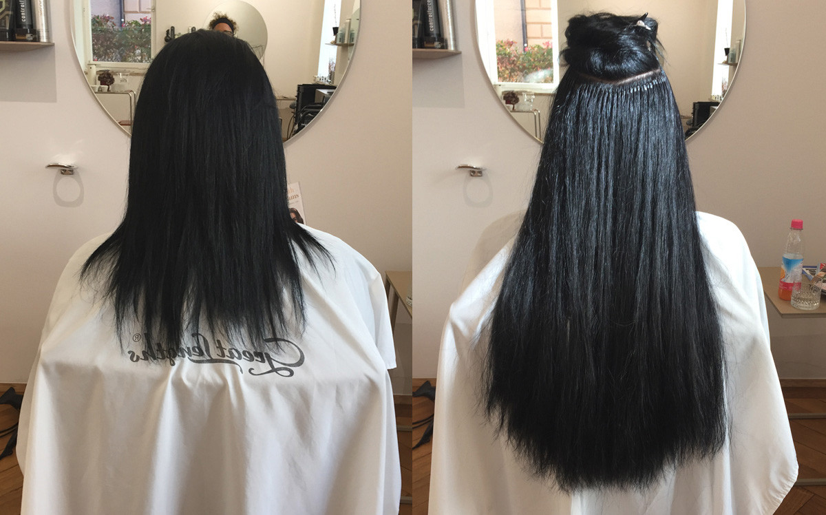 Haarverlängerung Vorher Nacher